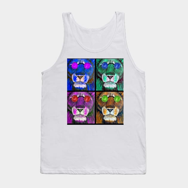 Steampunk lion Tank Top by Frezmade